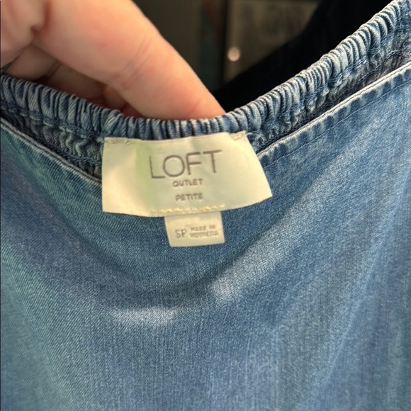 Loft sp Blue Denim Jumpsuit - Picture 5 of 5